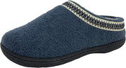 Clarks Indoor and Outdoor Teal Slipper Cozy Wool Mule Slip-On Fur Lined Clogs