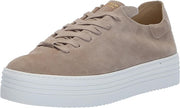 Sam Edelman Pippy Tuscan Taupe Lace-Up Chunky Platform Low Top Flats Sneakers