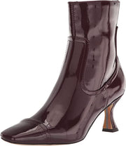 Sam Edelman Livia Malbec Spool Heel Squared Toe Stitched Fashion Ankle Boots