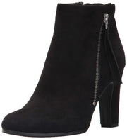Sam Edelman Sadee Black Suede High Heel Bootie Ankle Boots Rounded Toe Booties