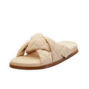 Cecelia New York Ellie Butter Leather Womens Casual Slip On Open Toe Cage Sandal