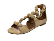 Cape Robbin Sandal-11 Sandal Edgy Big Button Open Toe T-strap Embellished Flat Sandals