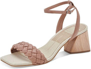 Dolce Vita Maren Cafe Stella Ankle Strap Squared Open Toe Block Heeled Sandals