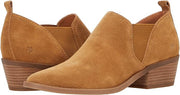 Lucky Brand Fallo Topanga Tan Suede Western Block Heel Pointed Casual Booties