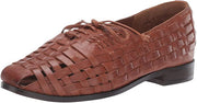 Sam Edelman Rishel Cognac Tan Leather Retro Lace-up Flat Loafer Saddle Oxford