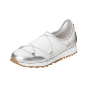 Aerosoles Women's Flashy Shoe Silver Combo Slip On Flat Low Top Fashion Sneakers