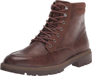 Dr Scholl's Grayton Dark Brown Synthetic Lace Up Rounded Toe Ankle Boots