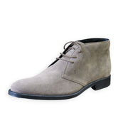 Tod's Men's Polacco Castoro Suede Lace Up Oxfords Shoes Taupe Suede Boots
