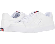 Tommy Hilfiger Lamiss White LL Icon Stripe Low Cut Lace Up Fashion Sneakers