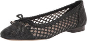 Sam Edelman May Black Mesh Bow Detailed Pointed Toe Slip On Dress Ballet Flats