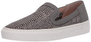 Steve Madden Kicks Raffia Slip On Sneakers GREY MULTI White Platform Loafers