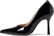 FARYL by Farylrobin Gaia Black Patent Fashion Slip On Pointed Toe Stiletto Pumps