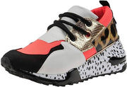 Steve Madden Cliff Coral Rounded Toe Lace Up Platform Fashion Low Top Sneakers