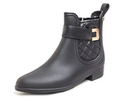 Henry Ferrera Quilted Clarity Sky-3 Chelsea Rain Snow Boots Waterproof Black