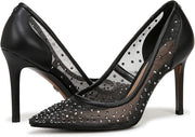 Sam Edelman Women's Hazel Black Glitz Fashion Slip On Pointed Toe Pumps 11