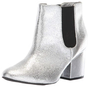 Mia Zelma Women's Boot Silver Metallic Block Heel Bootie
