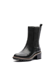 Vince Camuto Kourtly Black Zipper Closure Rounded Toe Chelsea Fashion Booties