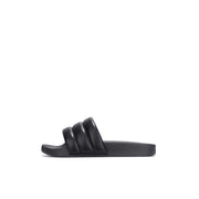 Cape Robbin Barrel Black Puffer Footbed Sandals Slides Mules Slip On Sandals