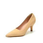 Women's Chunky High Heels Closed Pointed Toe Pumps Dress Office Shoes for Women