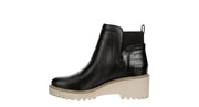 Dolce Vita Rielle Black Pull On Fashion Block Heel Rounded Toe Ankle Boots