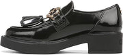 Circus by Sam Edelman Nichola Black Multi Round Toe Patent Slip on Tassel Loafer