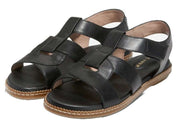 Cole Haan Cloudfeel Fisherman Black Jericho Leather Open Toe Flats Sandals