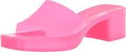 Steve Madden Harlin Hot Pink Harlin Square Toe Platform Jelly Slide Sandal