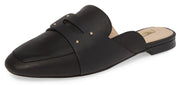 Louise et Cie Women's Charriet studded penny strap squared toe Loafer Mule-BLACK