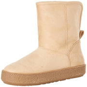 Amazon Essentials Shearling Beige Fashion Pull On Rounded Toe Fur Platform Boots 13