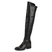 Charles David Reason Black Vegan Leather 50/50 Fitted Over The knee Riding Boots