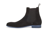 Soul 36 Fairmont Mens Black Blue Elegant Pull On Dress Suede Leather Ankle Boots