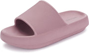 BRONAX Pillow Blush House Slides Shower Sandals Cushioned Thick Sole Sandals 7.5-8.5