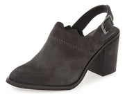 Klub Nico Bliss Suede Open-Heel Pointed Bootie Mule Adjustable Slingback Strap