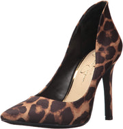 Jessica Simpson Cambredge Leopard Pointed Toe Stiletto Heel High Back Dress Pump