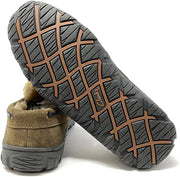 Clarks Venetian Suede Moccasin Slippers Sage Taupe Fut Lined Suede Loafer (8)