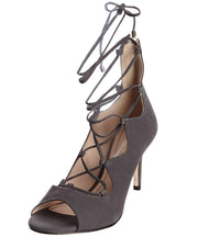 Klub Nico Matilda Charcoal Blush open-toe sandal tieup slim stiletto heel Bootie