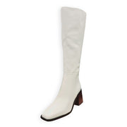 Sam Edelman Wade Stacked Heel Square Toe Retro Wide Calf Knee High Fashion Boot