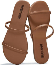 Project Sport Amiga Chocolate Casual Slip On Open Toe Sandals