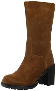 LFL by Lust for Life Magnum Round Tan Toe Grungy Lug Sole Chunky Stacked Heel Boot (11, Tan)