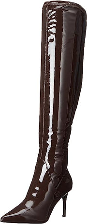 Jessica Simpson Over the Knee Boot Abrine Chocolate Side Pointed Toe Tall Boots