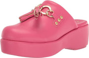 Circus by Sam Edelman Jinger Flamingo Pink Fog Strappy Studs Platform Mules