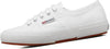 Superga 2750 Cotu White Lace Up Breathable Rounded Toe Low Top Unisex Sneakers