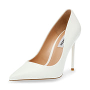 Steve Madden Vala White Paris Fashion High Heel Pointed Toe Stiletto Pumps