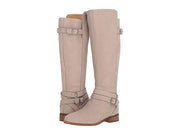 Lucky Brand Paxtreen Wide Calf Chinchilla Beige Knee High Dress Riding Boots