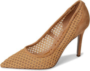 Sam Edelman Hazel Hazelwood Net Mesh Stiletto Heeled Pointed Toe Fashion Pumps