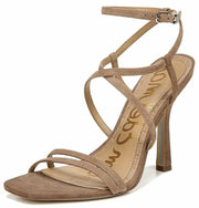 Sam Edelman Leeanne Praline Nude Wrapped Ankle Strap High Heeled Dress Sandals