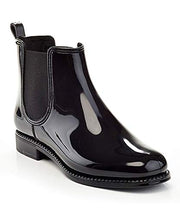 Henry Ferrera Women's Clarity Waterproof Ankle Rubber Rain Boots Black-Mars