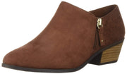 Dr. Scholl Shoes Women's Brief-Ankle Boot Cooper Brown Suede Low Cut Booties