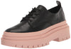 Steve Madden Malene Black/Pink Fashion Lace Up Chunky Paltform Loafers Shoes 9.5