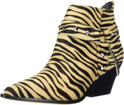 Jessica Simpson Zayrie2 Fashion Ankle Pointed Boot Beige Zebra Western Bootie